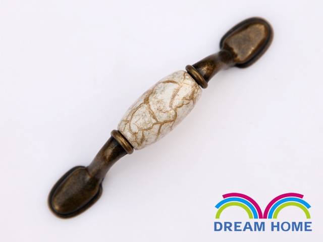 76mm long and flat golden flaw ceramic handle for drawer/wardrobe/cupboard