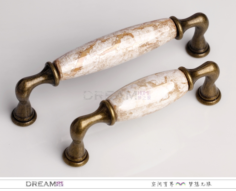 96mm new style long and bend bronze-colored golden flaw ceramic handle for wardrobe/cupboard/television cabinet/shoe cabinet/drawer