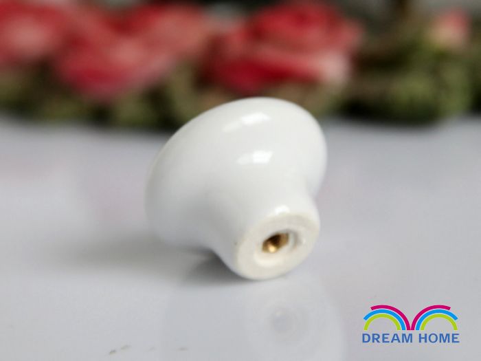 AP02 single hole large round pink ceramic knob for drawer/cupboard/cabinet