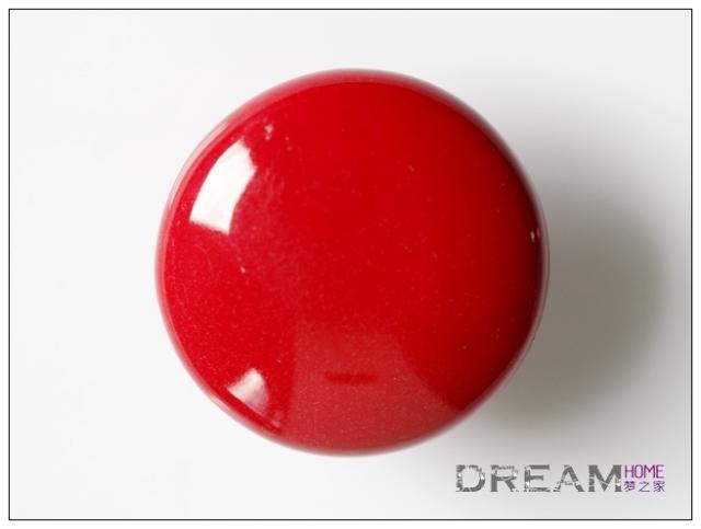 AR32CR single hole small round red ceramic knob for drawer/wardrobe/cupboard/cabinet