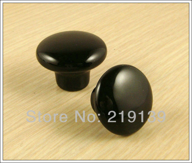 Black ceramic knob-8016