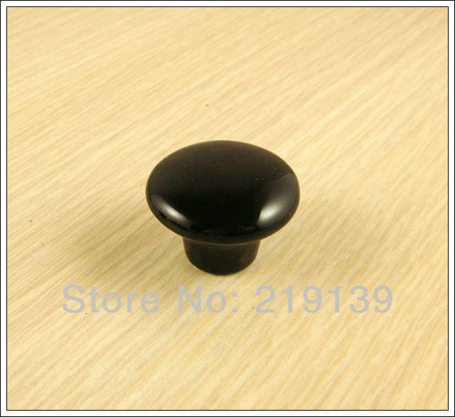 black ceramic knobs-8016