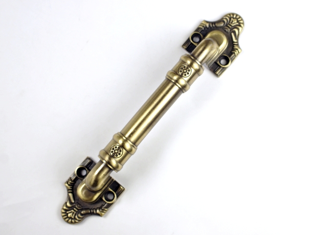 312 128mm hole distance median antiqued bronze copper handle screws installed available for cabinet/kitchen door