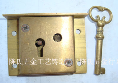 Free shipping European classical drawer lock / cabinet door lock/ key drawer lock copper lock