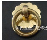 Free shipping drawer pull ring diameter 3.2CM/ small handle copper polishing / Antique handle Dan Kong