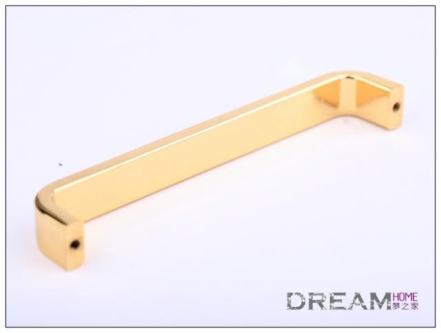 6318-128 128mm hole distance golden handle with Casino crystal diamond for drawer
