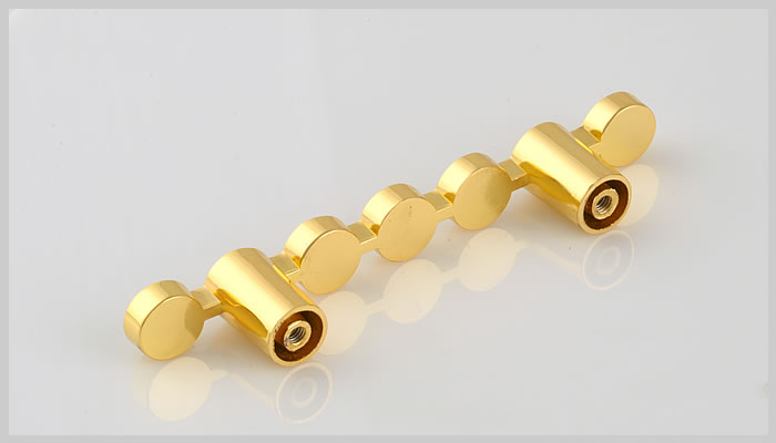 8476-64 64mm hole distance bright golden crystal handles with small round diamonds for drawer/cabinet