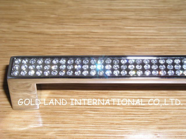 160mm Free shipping high quality crystal glass furniture handle drawer handle cabinet handle