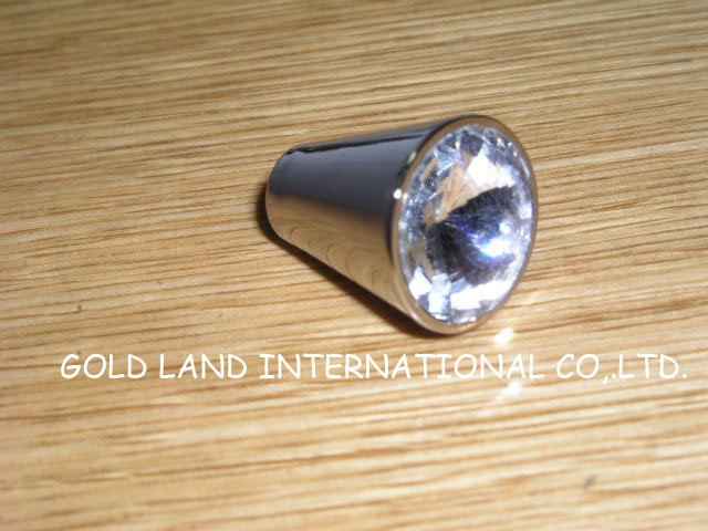 D20xH22mm Free shipping zinc alloy crystal glass drawer knob/ bedroom furniture knob