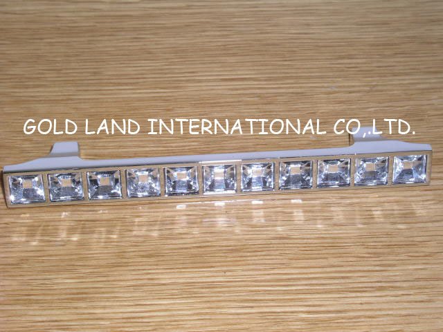 128mm Free shipping K9 crystal glass door handles/cabinet handle/ kitchen handles drawer handle