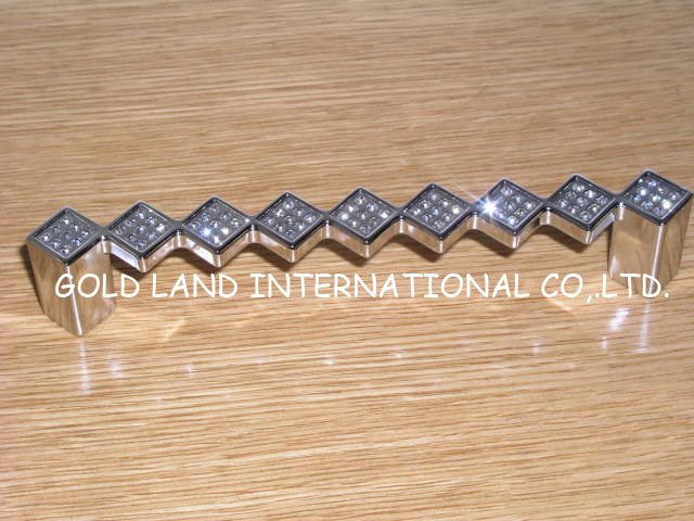 128mm Free shipping crystal glass furniture handles/ for cabinet/cupboard
