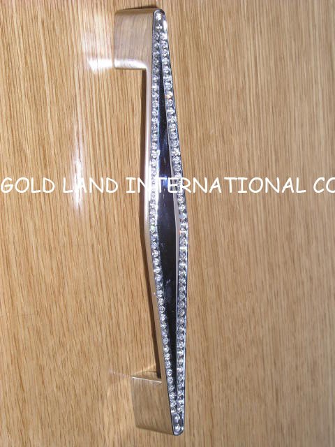 128mm Free shipping crystal glass drawer cabinet handle/kitchen cabinet handle