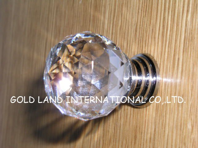 D30mm Free shipping new style modern furniture handle crystal cabinet knob/drawer knob