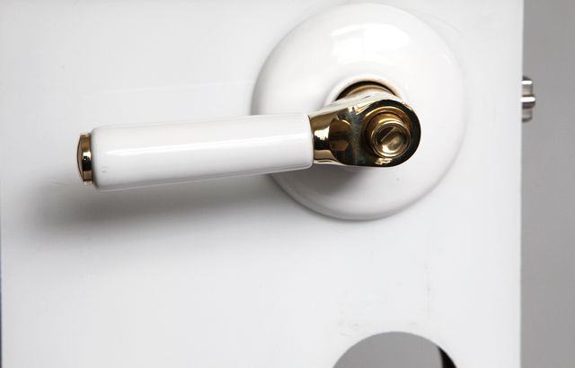 07SB-TZ pure and golden ceramic handle locks for door