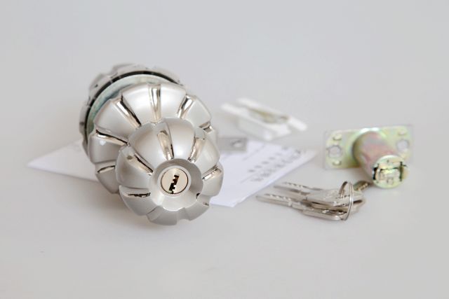 6306SS bright pearl nickel spherical locks for door