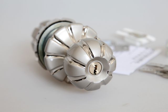 6306SS bright pearl nickel spherical locks for door