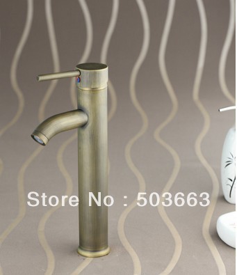 Antique brass Bathroom Faucet Basin Sink Spray Single Handle Mixer Tap S-862