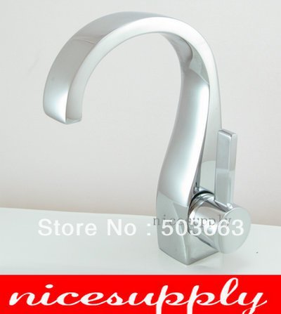 Bathroom Basin Sink Faucet Mixer Tap Chrome Finish Faucet L-5602