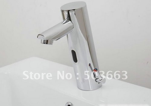 Free Ship Hot and Cold Automatic Hands Touch Free Sensor Polished Faucet B&CTap CM0312