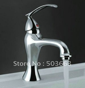 Hot and Cold Device 3 Colors Water Power LED Bathroom Basin Sink Mixer Tap Faucet CM0236