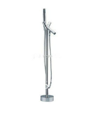 NEW Floor Mounted Luxury Single Lever Handle Bathtub Mixer Bathroom Tap Chrome Faucet CM0549