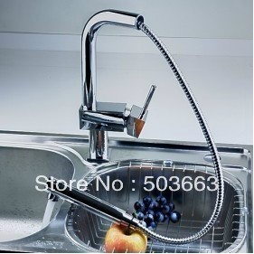 New Concept Deck Mount Single Handle Beautiful Brass Kitchen Basin Sink Mixer Tap Chrome Faucet L-0008