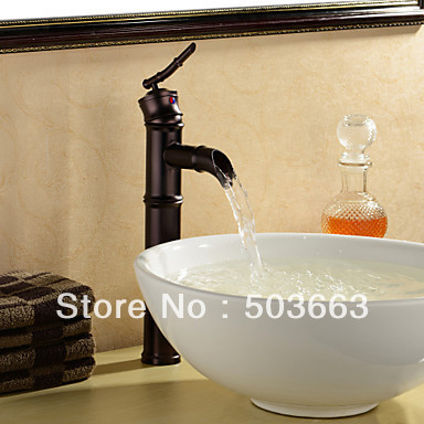 Oil Rubbed Bronze Single Hole Bathroom Faucet Sink Mixer Tap Basin Faucet L-401