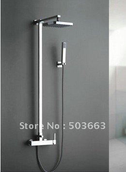 Retail & wholesale Bathroom With Handheld Shower Rainfall Shower Head Single Lever Handle Faucet Set CM0623