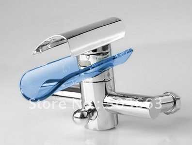 Wall Mounted Faucet Faucet Bathroom Polished Chrome Mixer Shower Tap CM0327