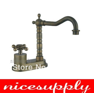 antique brass faucet bath kitchen basin sink Mixer tap b667