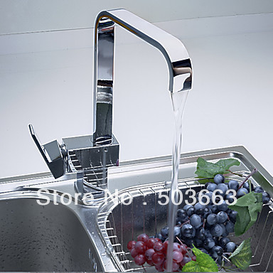 chrome pull out kitchen faucet swivel sink mixer tap vessel faucet brass solid brass faucet L-202