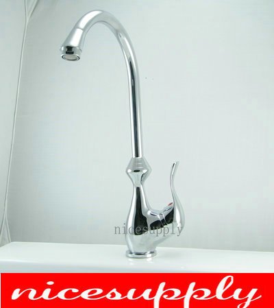 deck mounted single handle Vessel faucet chrome swivel kitchen sink Mixer tap b498