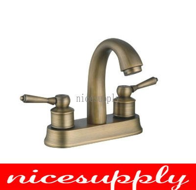 nice antique brass faucet bath kitchen basin sink Mixer tap b668