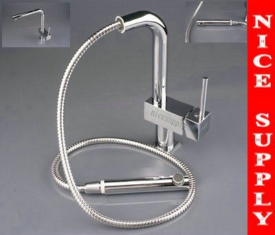 pull out faucet chrome swivel kitchen sink Mixer tap b532 two sink faucet