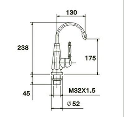 antique brass faucet bath kitchen basin sink Mixer tap b665