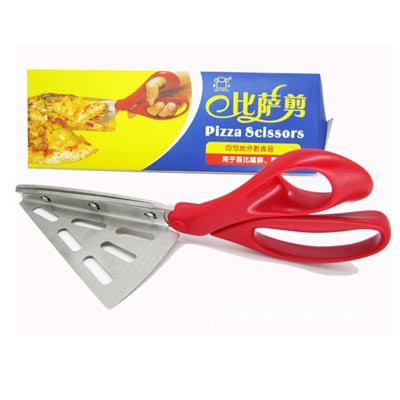 2013 Hot Selling Pizza Scissors Stainless Steel Non-stick Soft Rubber Handle Pizza/Kitchen Tools Free Shipping