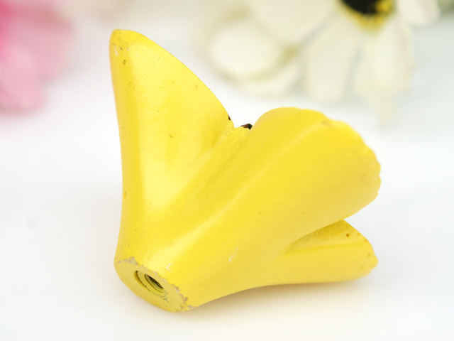 M5004 yellow butterfly with black spots cartoon resin knobs for drawer/cabinet