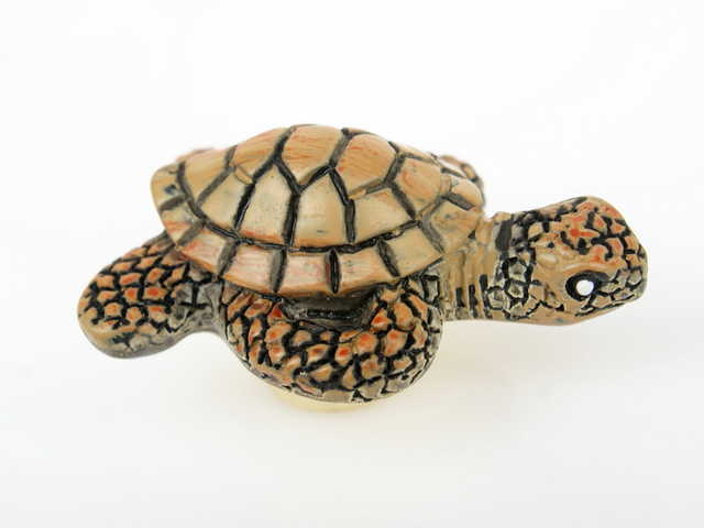 M5021 brown sea turtle cartoon resin knobs for drawer/cabinet