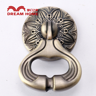 9029-ring single hole bronzed fancy and antiqued matt alloy knobs with ring for drawer/wardrobe