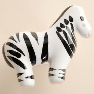 single hole zebra Animal World cartoon ceramic knobs for drawer/wardrobe/shoe cabinet