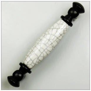 BK96 96mm hole distance antiqued ceramic handle with black flaw for drawer/wardrobe/cupboard/cabinet