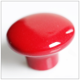 AP38CR 38mm diameter large round red ceramic knob for drawer/cupboard/cabinet/wardrobe