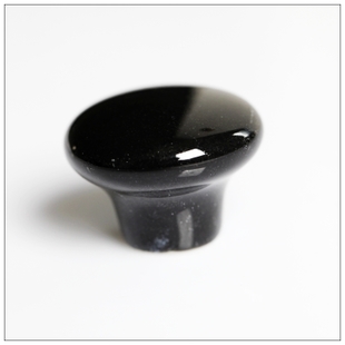 AR32CH 32mm diameter small round black ceramic knob for drawer/wardrobe/cupboard/cabinet