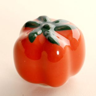 single hole tomato cartoon ceramic knobs for drawer/wardrobe/shoe cabinet
