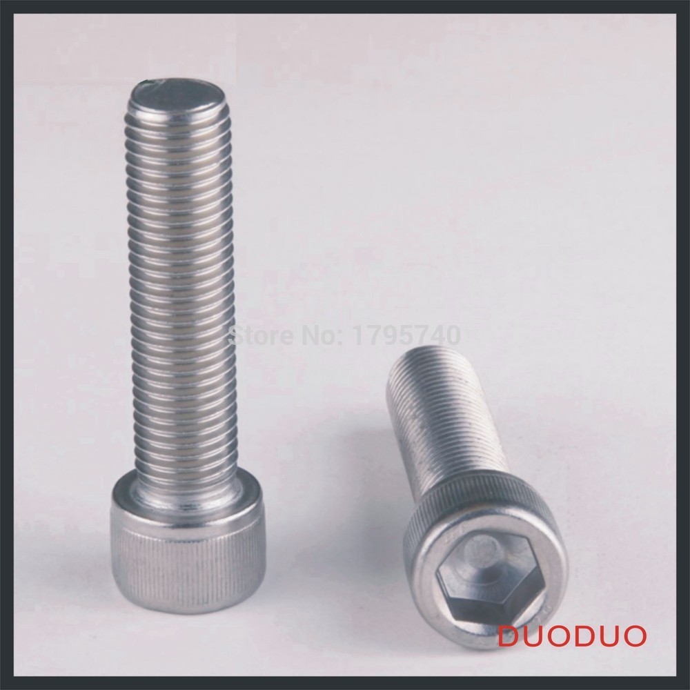 10pc din912 m5 x 50 screw stainless steel a2 hexagon hex socket head cap screws