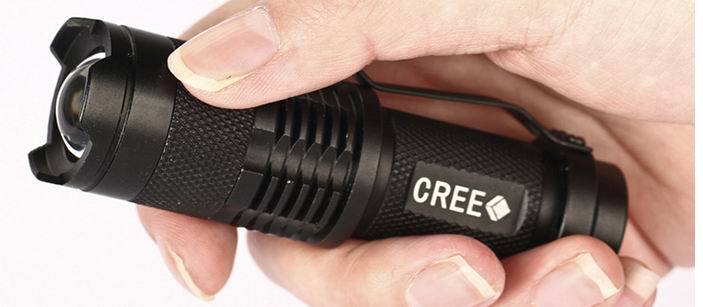 10pcs! 93mm mini 300 lumen cree q5 led zoomable flashlight torch pocket portable zoom flash light with clip 3 modes