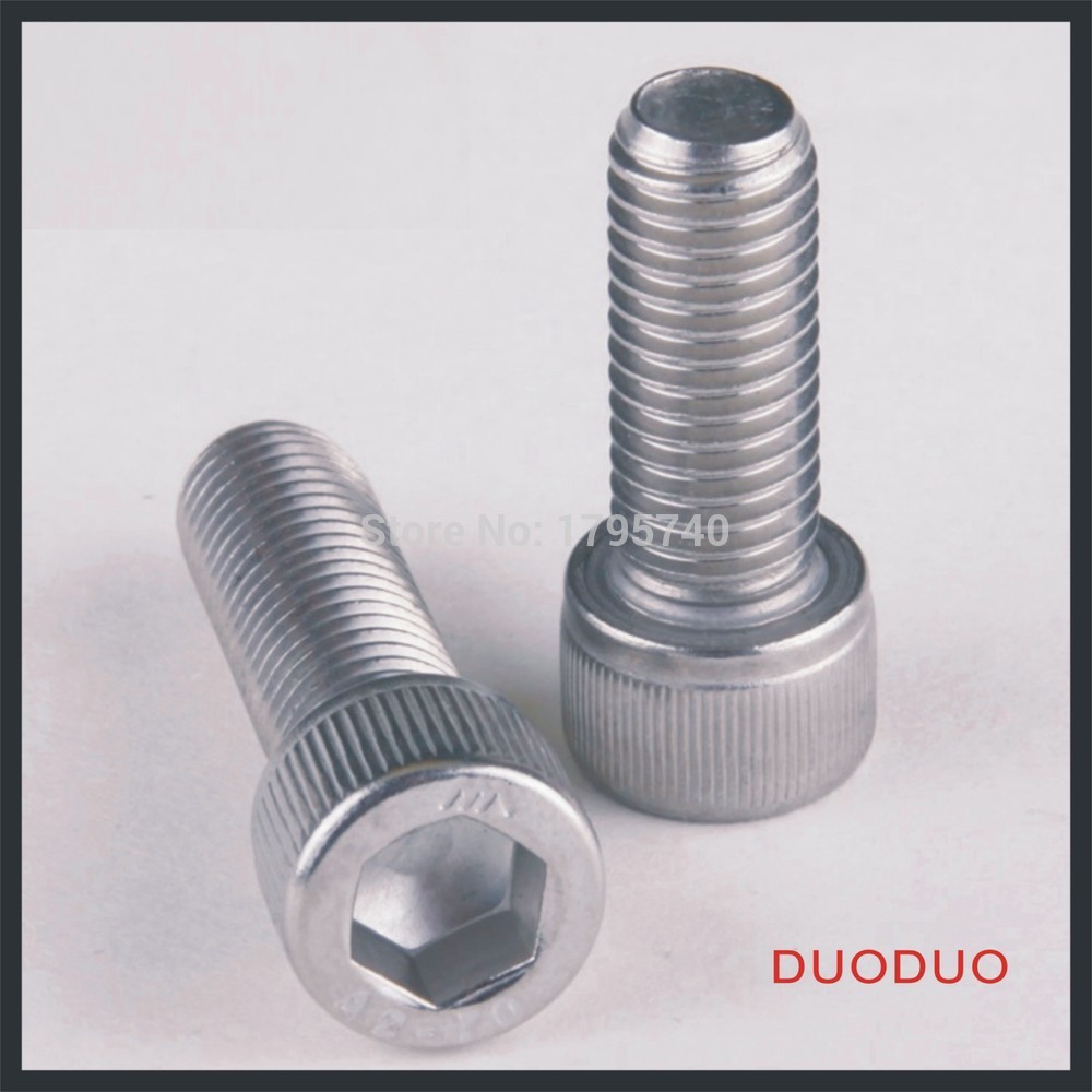 1pc din912 m12 x 45 screw stainless steel a2 hexagon hex socket head cap screws - Click Image to Close