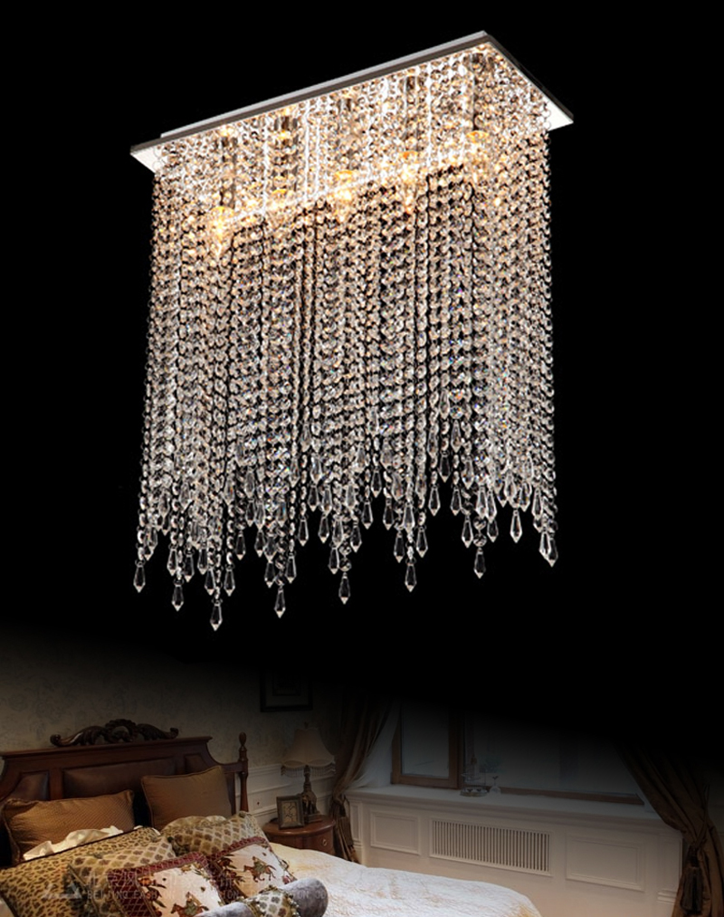 star ceiling lighting suspended ceiling kitchen led lighting modern crystal ceiling lamp luxury rectangular ceiling lamp