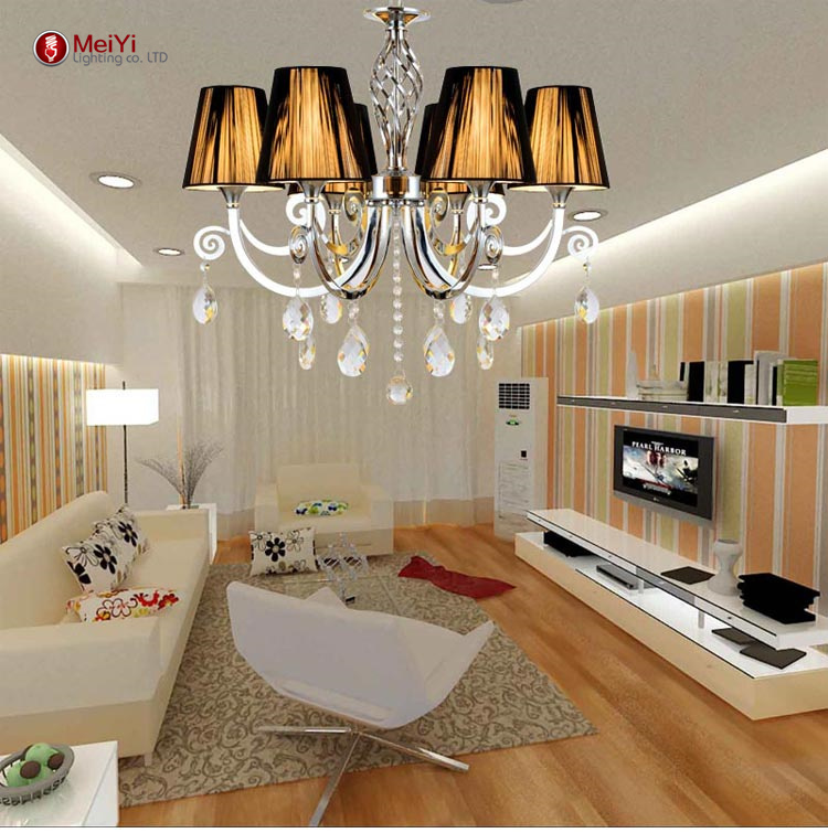 2015 modern crystal chandelier for home decor lustre crystal k9 crystal e14 bulb living room hallway