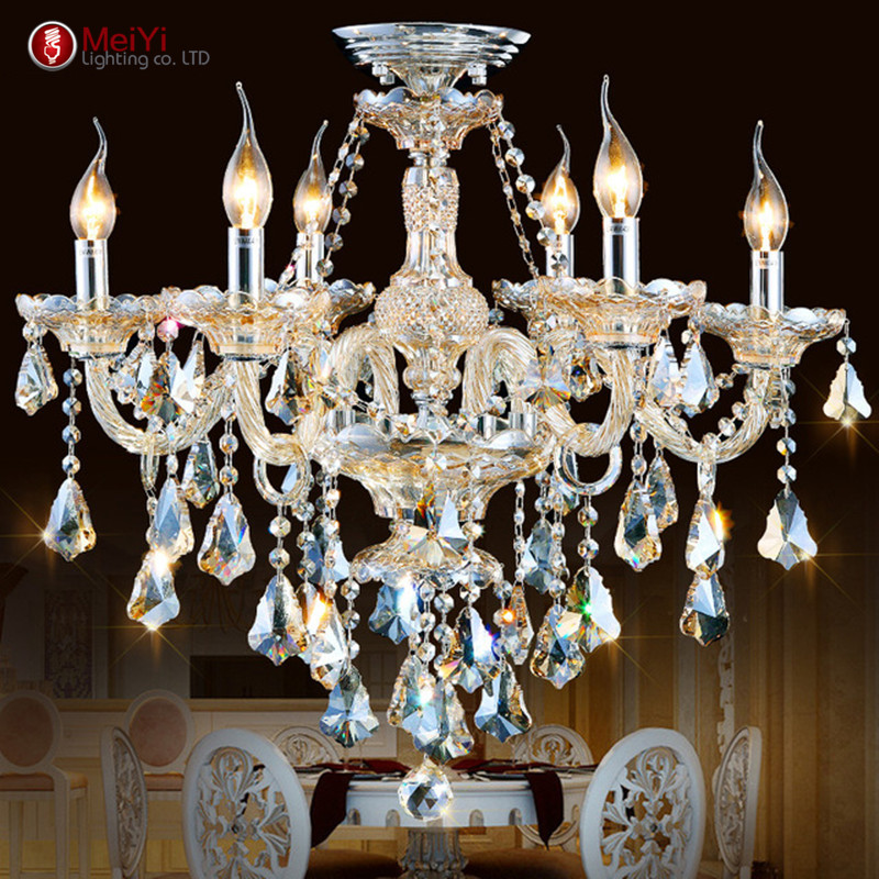 2015 top fasion tiffany candle k9 crystal light chandelier lamp lighting for living room lights foyer lamps